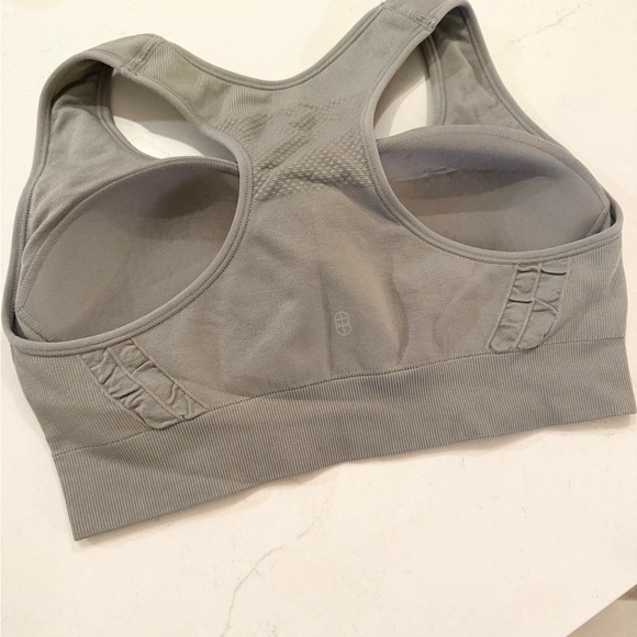 THE NOWSUNDAY RACERBACK SPORTS BRA quiet shade grey Large - Picture 3 of 4